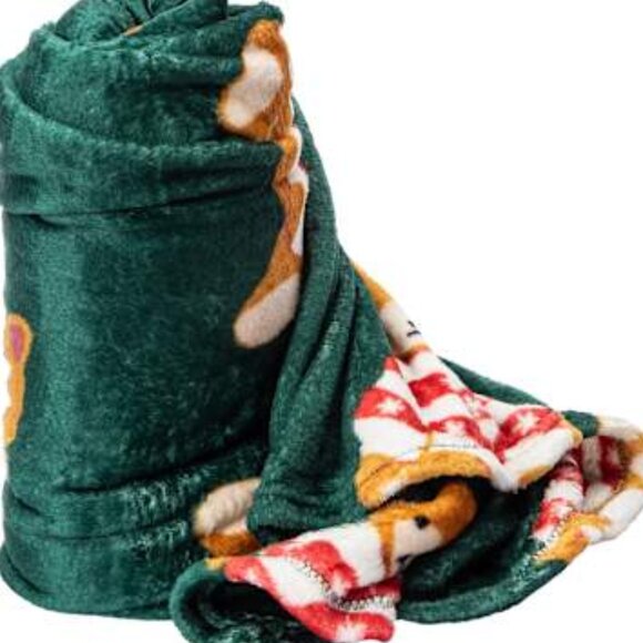 Christmas Theme Teddy Bears Throw Plush Blanket 50" x 60" Brand new in Package - Picture 2 of 4